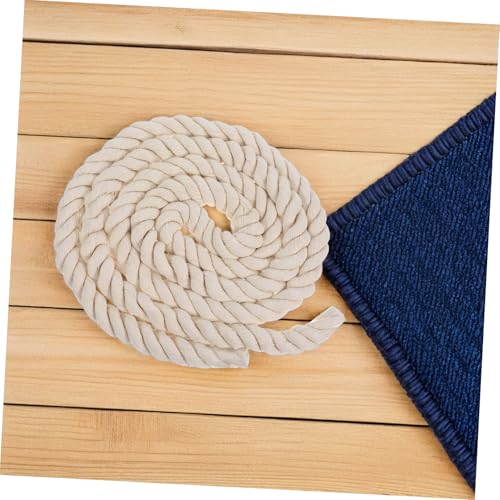 Cuerda de algodón natural trenzada de 3m para decorar salones con proyectos de macramé 7