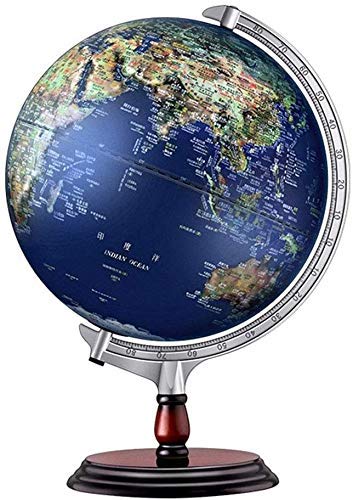 LFDHSF 12,6"/ 32Cm beleuchteter Kinderglobus mit Ständer ndash; Bildungsgeschenk mit detaillierter Weltkarte und LED-Nachtlicht