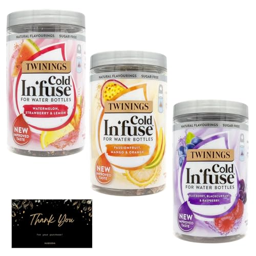 Cold Infuse Tea Bundle of 3 Cold Tea Flavour Selection with Hubsidia TY Card