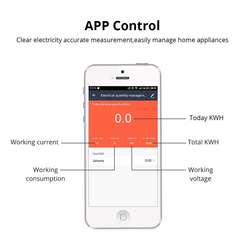 Inteligentny licznik energii WiFi z aplikacją Smart Life na szynie DIN, jednofazowy licznik prądu, elektroniczny 90-250 V