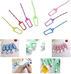 Kare & Kind 7X Silicone Hand Sanitizer Protection Cases (Empty) - Supports doux pour 30ML Bouteilles - Livré avec des boucles réglables pour les sacs à dos, porte-clés - Utilisation pour les voyages, à la maison