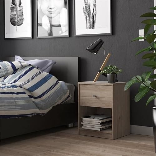 Home Square 3 Piece Bedroom Set With 6 Drawer Double Dresser, Two Nightstands In Jackson Hickory #TOP6