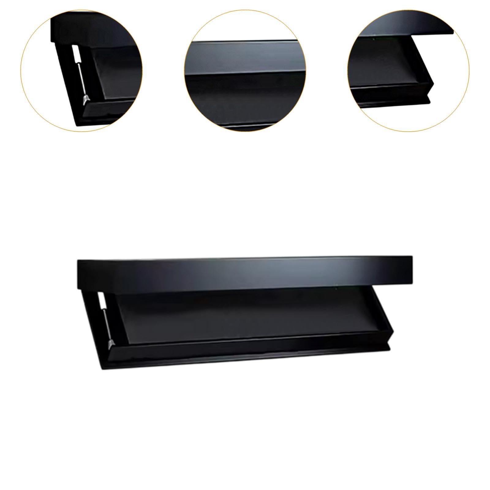 Mensola sospesa da parete con cassetto nascosto, per camera da letto e ufficio, design elegante per una conservazione efficiente
