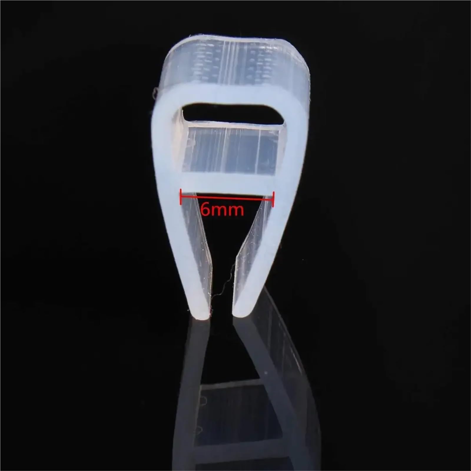 5 m Silikon Duschwand Dichtung Gleitstreifen Gummi for Badezimmer 6/8 MM Tür Fenster Glas Befestigung Zubehör für Duschtüren, Glas(8mm)
