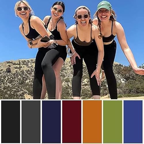 AMIYOYO 2er Pack Leggings für Damen High Waist Leggins Blickdicht Elastische Bauchweg Hosen Weiche Sporthose für Yoga Fitness Outdoor Freizeit