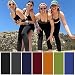 AMIYOYO 2er Pack Leggings für Damen High Waist Sporthose Schwarz
