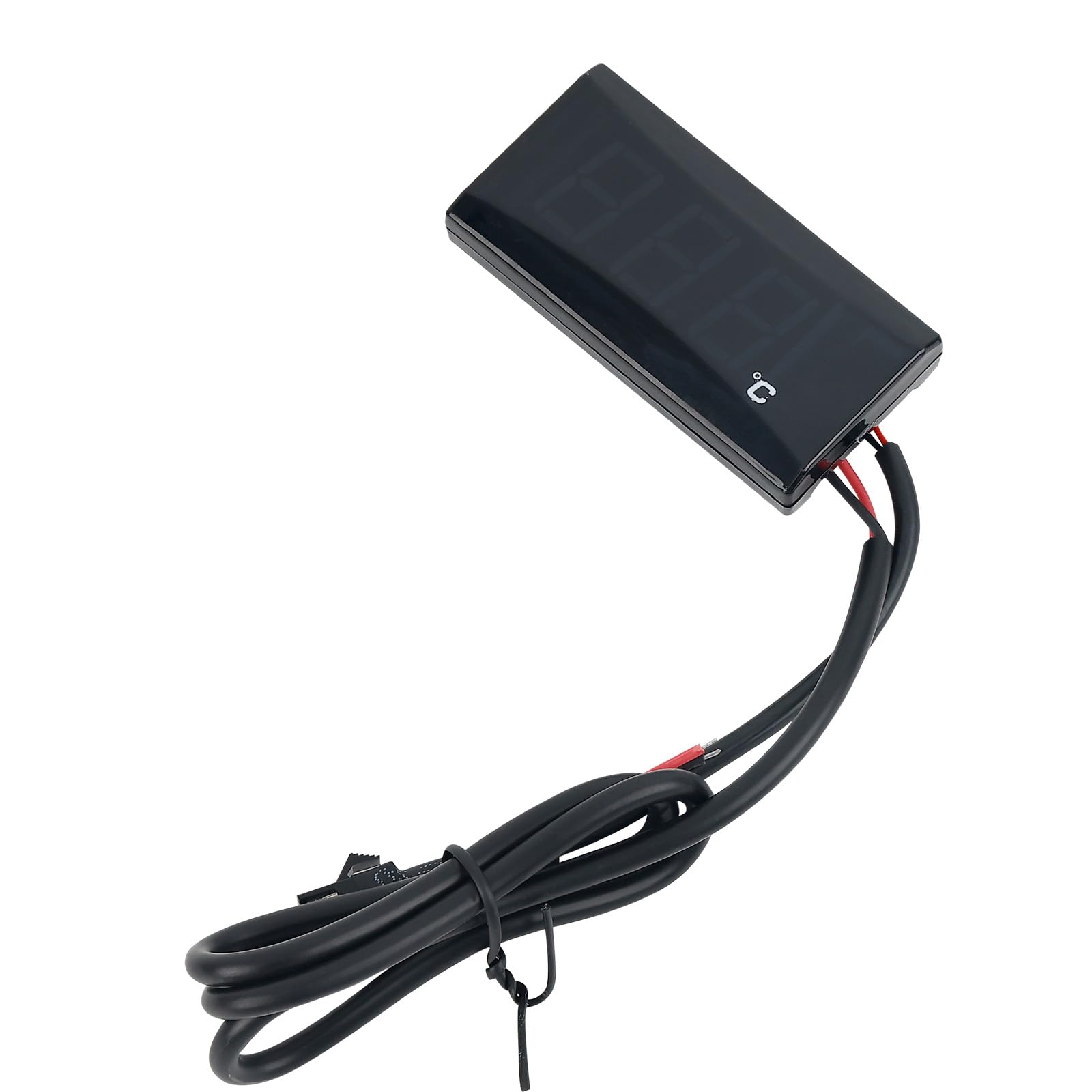 Baceyong Thermomètre numérique universel DC 12 V pour moto et scooter, jauge de température de l'eau 0-120 ℃ pour course Thermometre pour scooter 50 cc avec capteur de température à Filetage M10