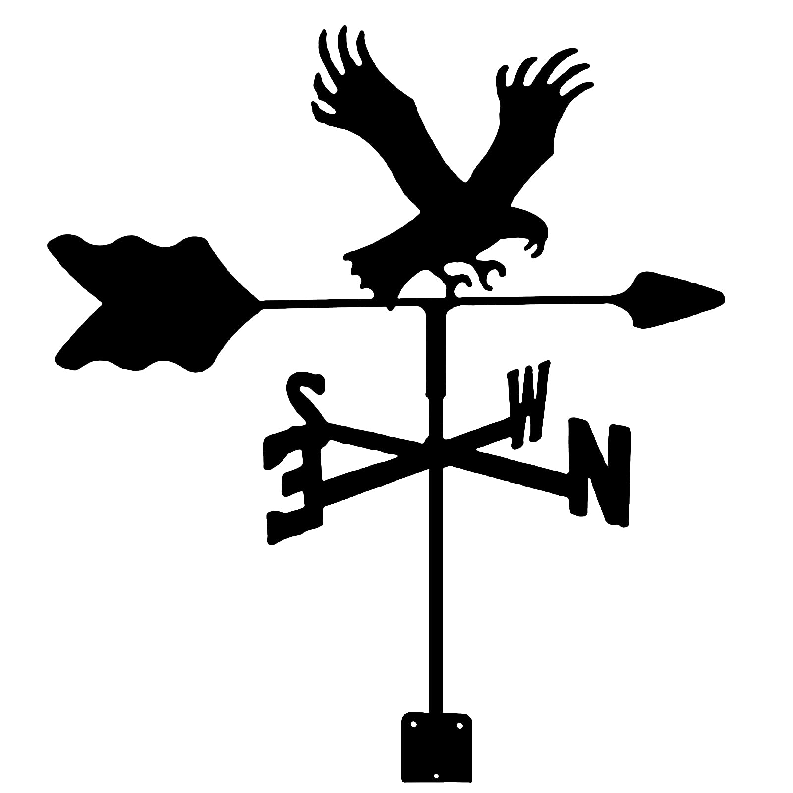 TAXXII Weather Vane,Stainless Steel for Garden Retro Wind Direction Indicator Creative Stake Weathercock Yard Cupolas Farm Sheds Decoion-Eagle