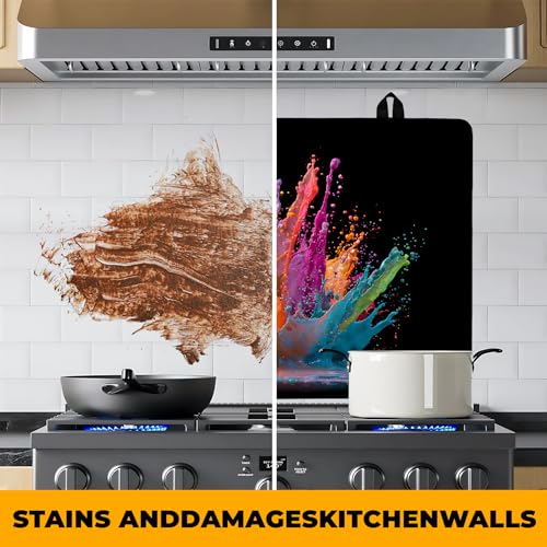 Image of Stove Top Cover for Home Decoration Kitchen Pad Washable Cooktop Covers Countertop Stove Protector Mat for Home Kitchen Cooktops (colorful, 28 inchx20 inch)