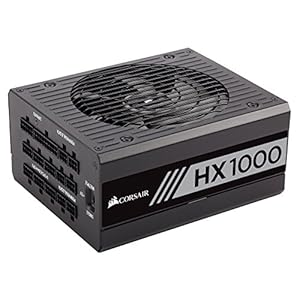 Corsair CP-9020139-UK HX1000 1000 W 80+ Platinum Fully Modular Power Supply Unit – Black