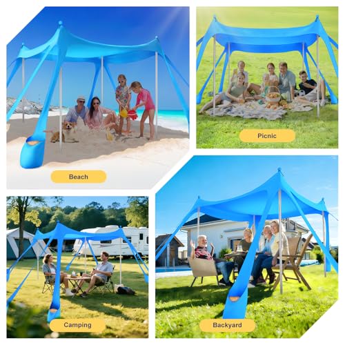 10x10 Beach Canopy with Sandbags