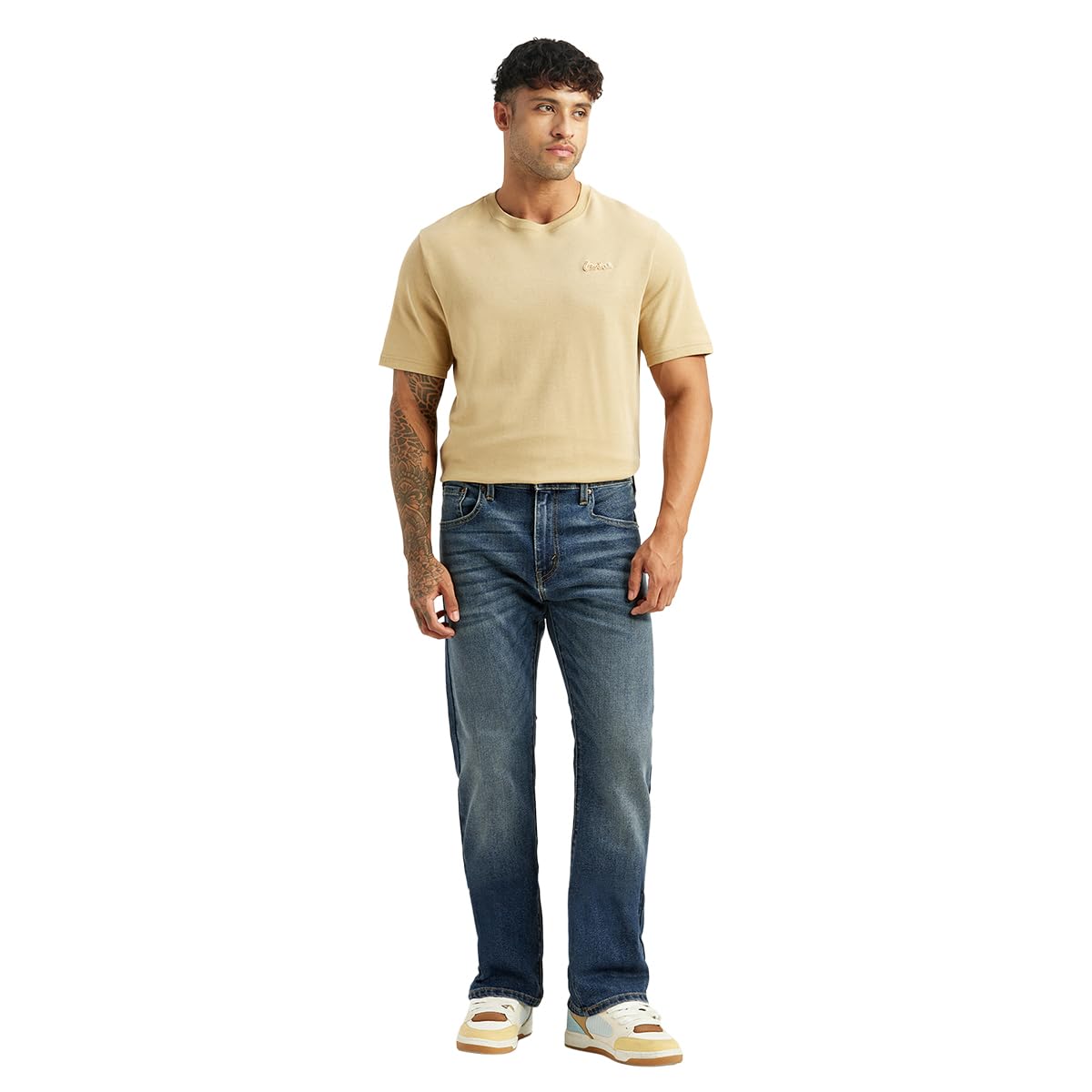 levi's Men's 517 Blue Bootcut Mid Rise Jeans-picture-13
