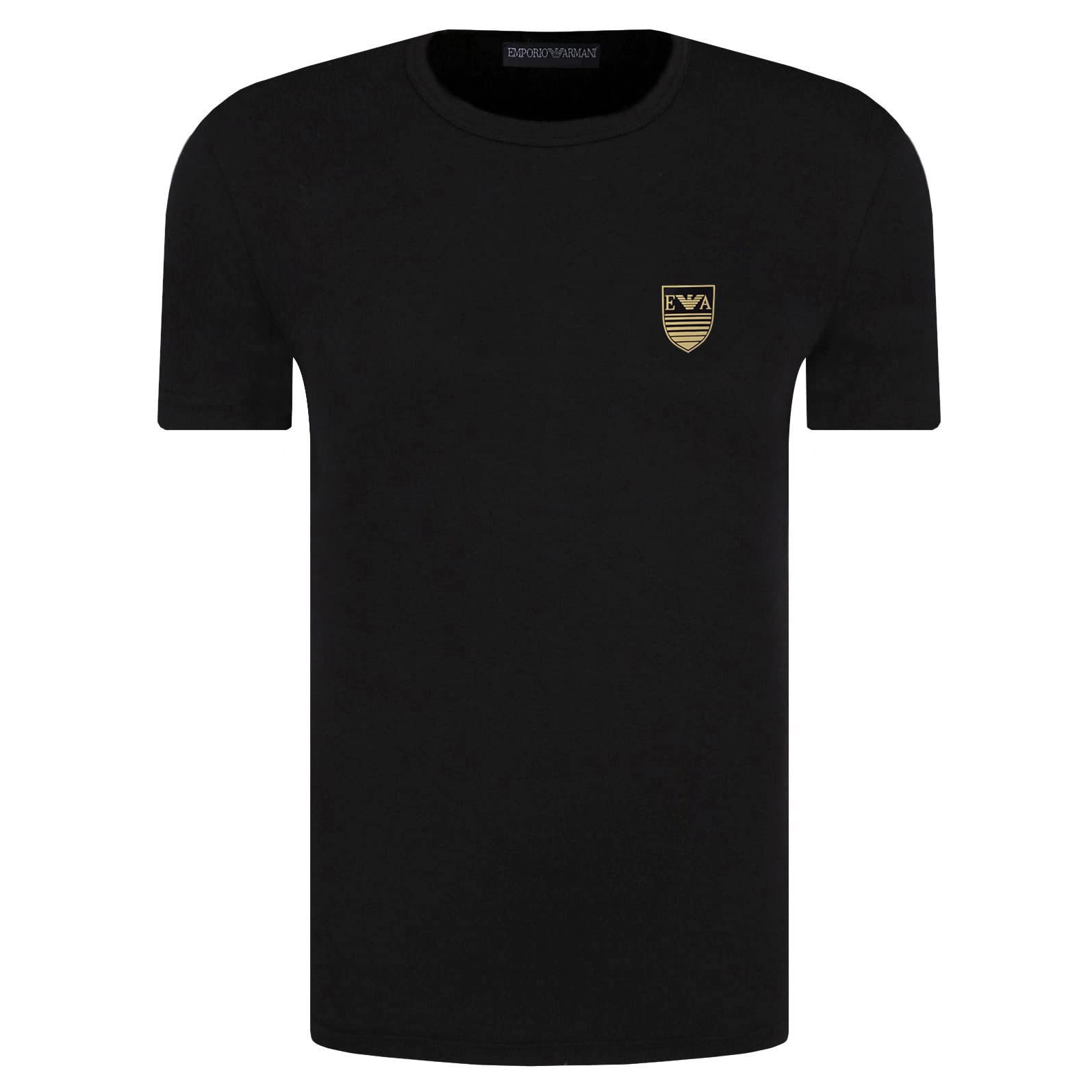 Emporio Armani Maglietta Uomo 111035 4A595, T-Shirt Manica Corta, Girocollo (L, Nero)