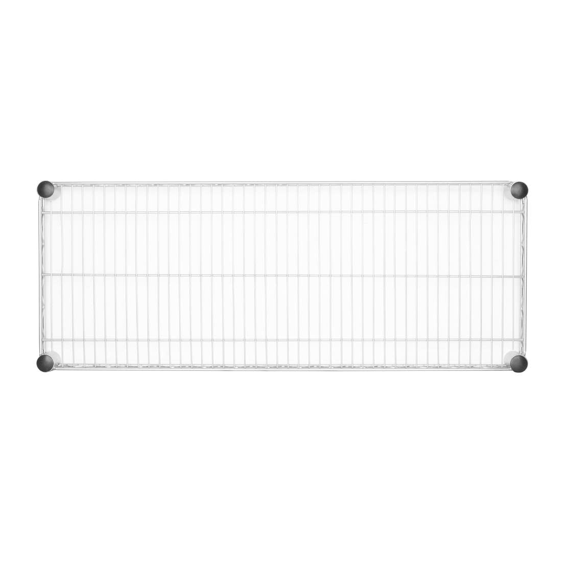 Vogue Wandregal aus Stahldraht, 1220 mm, verchromter Stahl, Größe: 1220 (B) x 360 (T) mm, maximale Belastung: 30 kg, U202