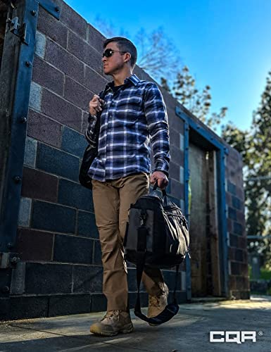 Cqr Clsx Men's Cool Dry Tactical Pants, Water Resistant Outdoor Pants, Lightweight Stretch Cargo/Straight Work Hiking Pants, Sedona Pants Tundra, 38W X 32L #TOP3