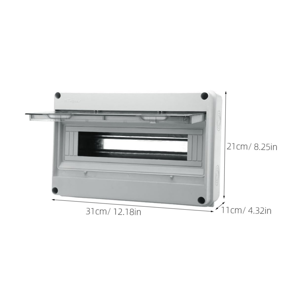 Yardenfun Scatola Elettrica Esterni Resistente alle Intemperie Coperchio Protegge Interruttore Automatico per Uso Domestico e Camper, Scatola di Protezione Distribuzione 15 Circuiti