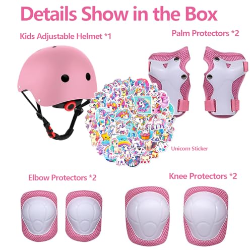 Kids Bike Helmet with Protective Gear Set