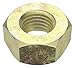 M8-1.00 Class 8.8 Zinc Yellow Finish Carbon Steel Hex Nuts, 100 pk.