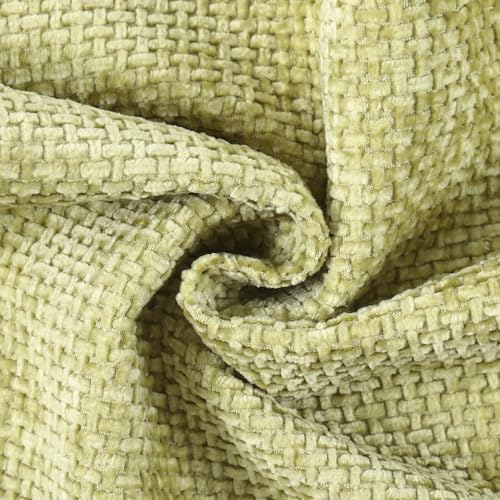 Image of MADIZZ Decorative Chenille Velvet Throw Pillow Covers Set of 2 Soft Boho Textured Neutral Couch Throw Pillow for Bed Modern Farmhouse Home Decor for Sofa Livingroom Light Green 18x18 Inch