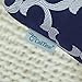 CaliTime Pack of 2 Soft Throw Pillow Covers Cases for Couch Sofa Home Decoration Modern Quatrefoil Trellis Geometric 18 X 18 Inches Navy Blue