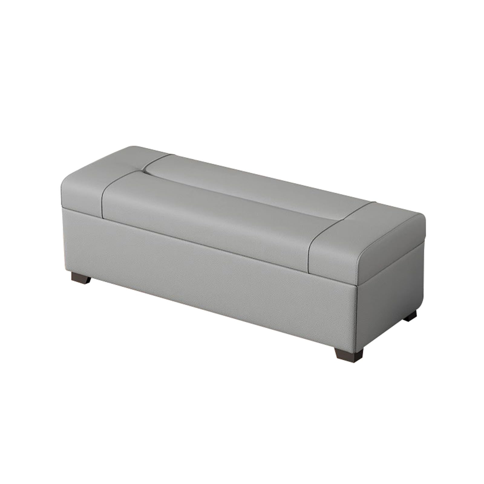 Banc ottoman de rangement avec assise confortable et pieds robustes pour bout de lit et entrée