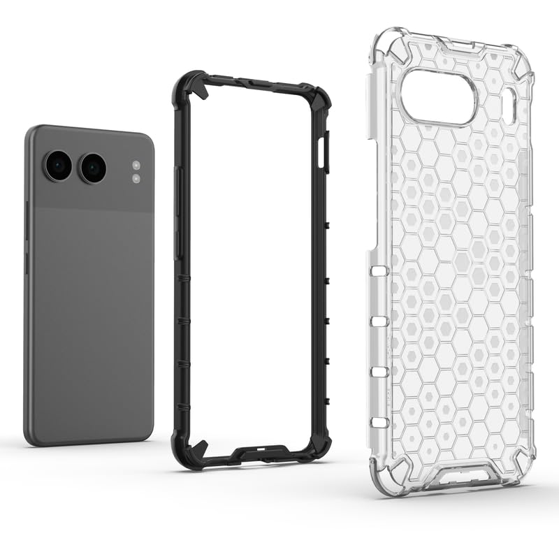 Image of Plastic Bumper Back Case Cover for OnePlus Nord 4 5G (Transparent)