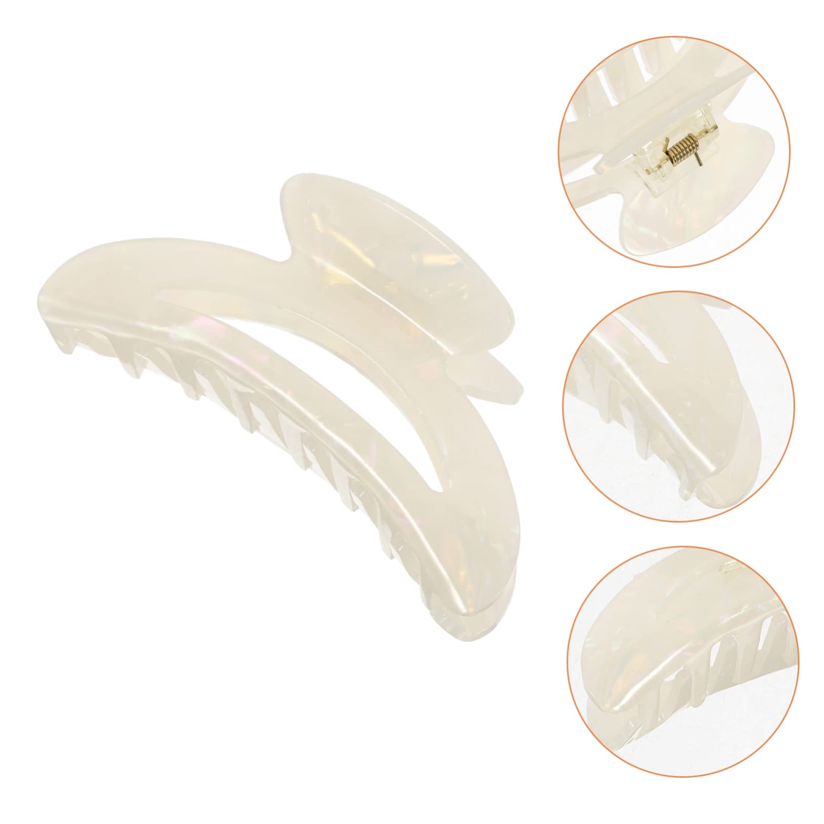 Healeved 4pezzi Fermaglio Per Con Motivo Marmorizzato Clip Jumbo Antiscivolo Per Acconciature Eleganti Accessorio Versatile Per Donne e Ragazze Per Cerimonie e Uso Quotidiano
