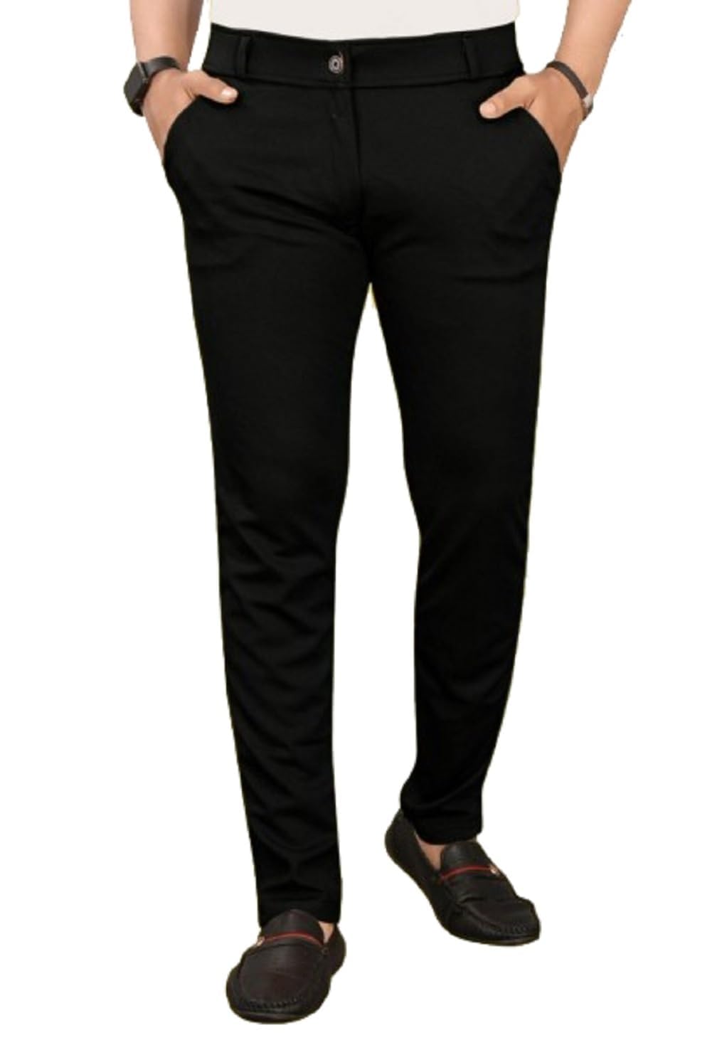 Men's Trousers Combo Pack of 2 Premium Regular Fit Chino Style Stretchable Lycra Lower, Everyday Wear Fancy Pants for Work Travel Comfortable and Relaxation-image-36