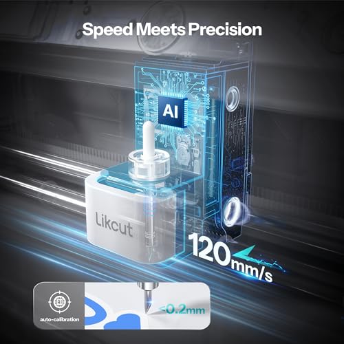 Image of Likcut S41 Vinyl Cutter Machine with Print Then Cut - AI Image Generation Sticker Cutter and Maker Machine for Room Decor, HTV, Cardstock and Custom Stickers, Crafts for Adults
