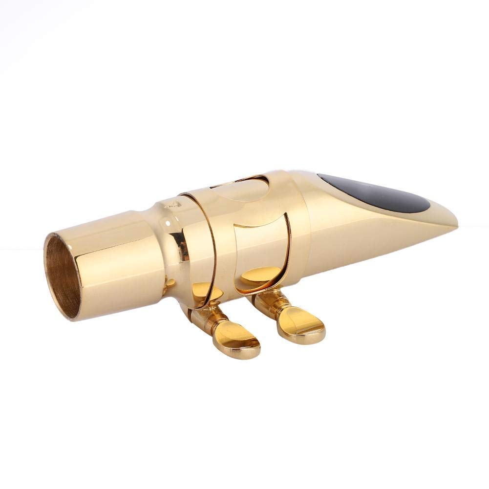 Bec Saxophone Alto, Bec Saxophone Alto Mib 7C avec capuchon et 2 pads Accessoire Instruments de Musique Bec Metal Saxo Alto