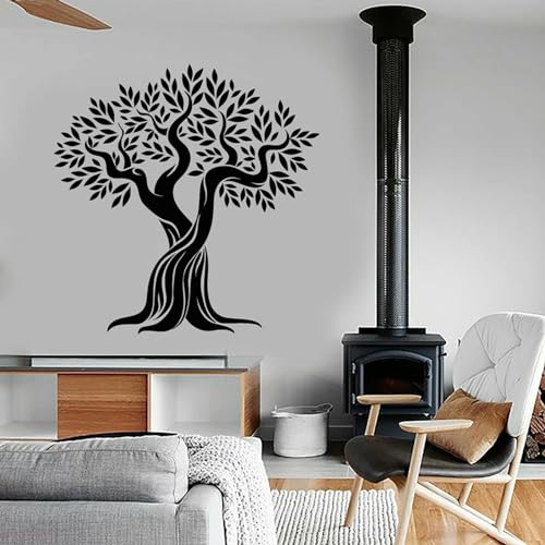 SHELOG Autocollant mural olivier feuilles naturelles Branches autocollant mural pour la maison chambre salon décoration Design décalcomanie moderne mur Art autocollant SHELOG Autocollant mural olivier feuilles naturelles Branches autocollant mural pour la maison chambre salon décoration Design décalcomanie moderne mur Art autocollant