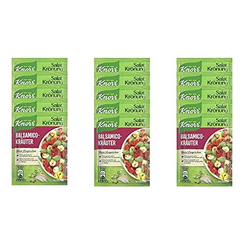 Knorr Salatkrönung Balsamico-Kräuter für ein leckeres Salatdressing mit natürlichen Zutaten* 5 x 3 Portionen 15 Stück Cover