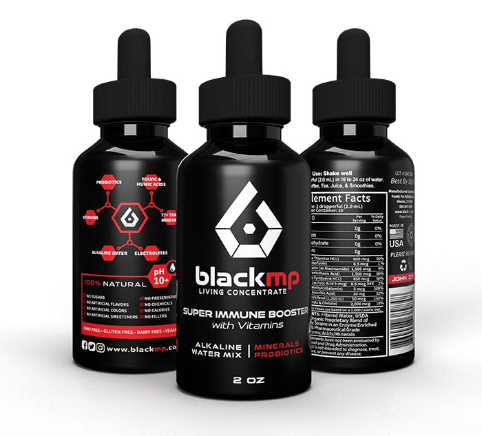 Drops with Vitamins- Pharmaceutical Grade Fulvic & Humic Acids & USDA Certified Organic Probiotics. Restores Gut Health, Strengthens System & Bodily Functions. - 2oz