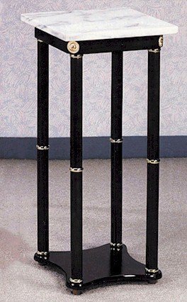 Crown Mark Square Plant Stand, White