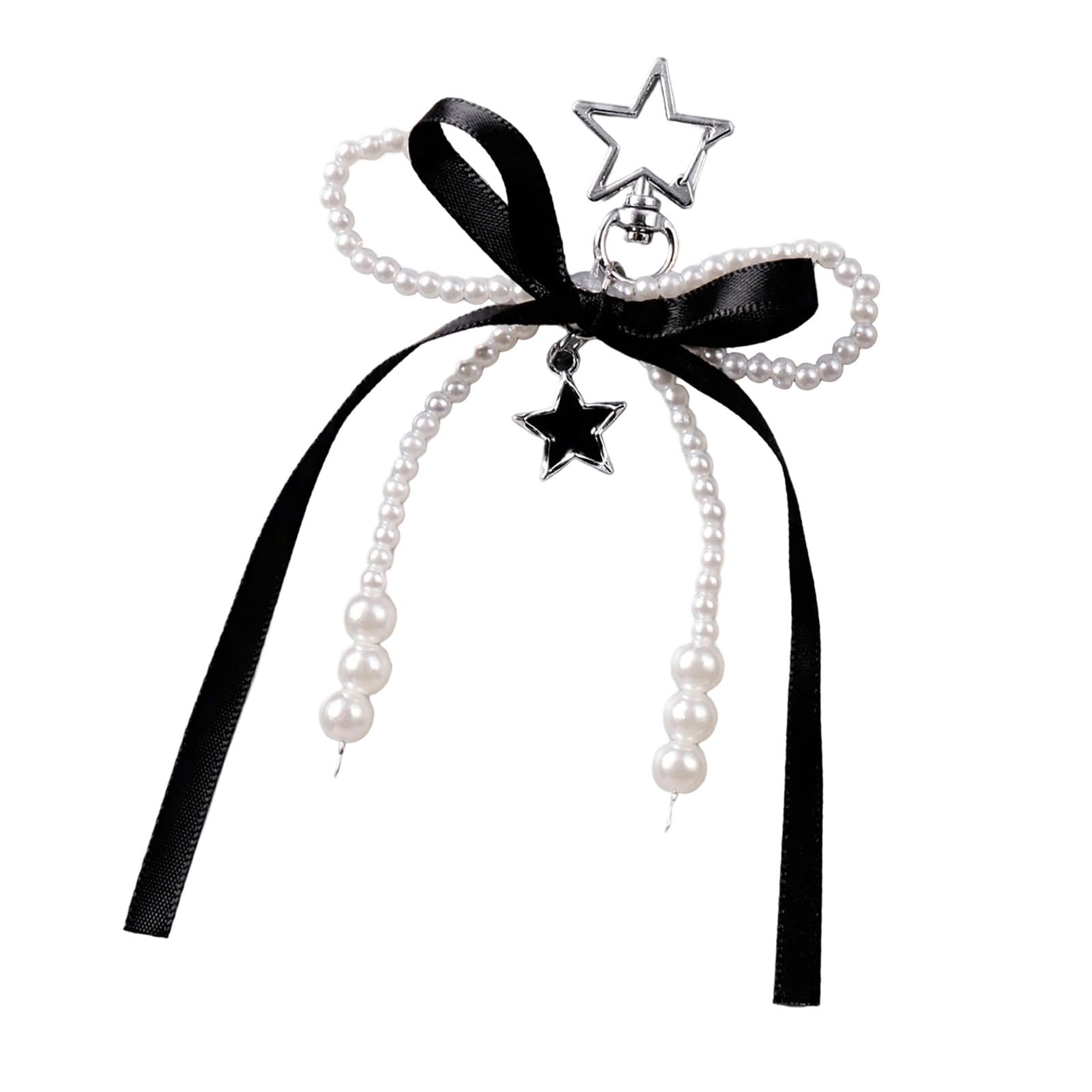 Xinsheinelry Car Chains Star Keychain Charm Aesthetic Keyring Bag Charm Creative Backpack Pendant Bows Keyholders Bag Pendant Bows Keyring