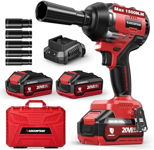 ARCCAPTAIN 1500N.m Cordless Impact Wrench