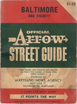 Paperback Baltimore and Vicinity Official Arrow Street Guide - 1965 Book