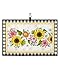SEVENBABU Golf Towels for Golf Bags with Clip, Funny Microfiber Waffle Pattern Golf Towel, Farmhouse Country Sunflower Colorful Floral Print Golf Accessories for Men and Women Gifts 24x16 inch