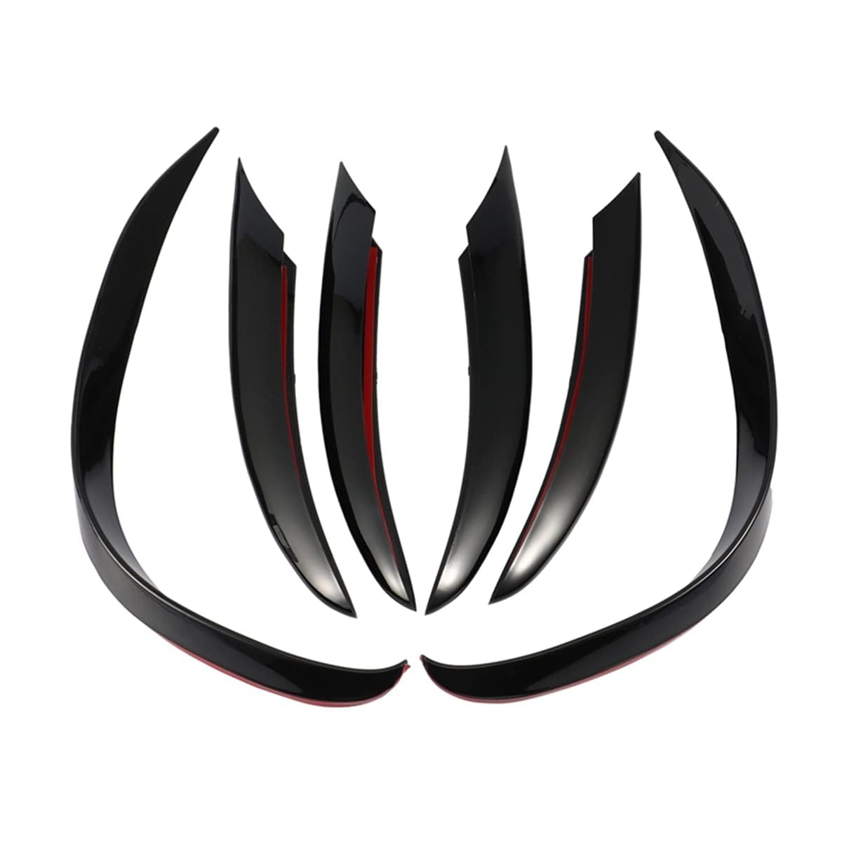 6 Stück Auto Frontstoßstangen Spoiler Splitter Abdeckung, Kühlergrill Entlüftungs Zierleiste, Stoßstangenlippen Splitter Fin Front Canards, Für Be-nz C-Klasse C200 C260 W205 2019+