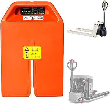 Electric Pallet Truck Battery 24V 20Ah Forklift Lithium Battery with Handle 24 Volt LiFePO4 Batteries for 500W-1000W Motor Conversion Kits