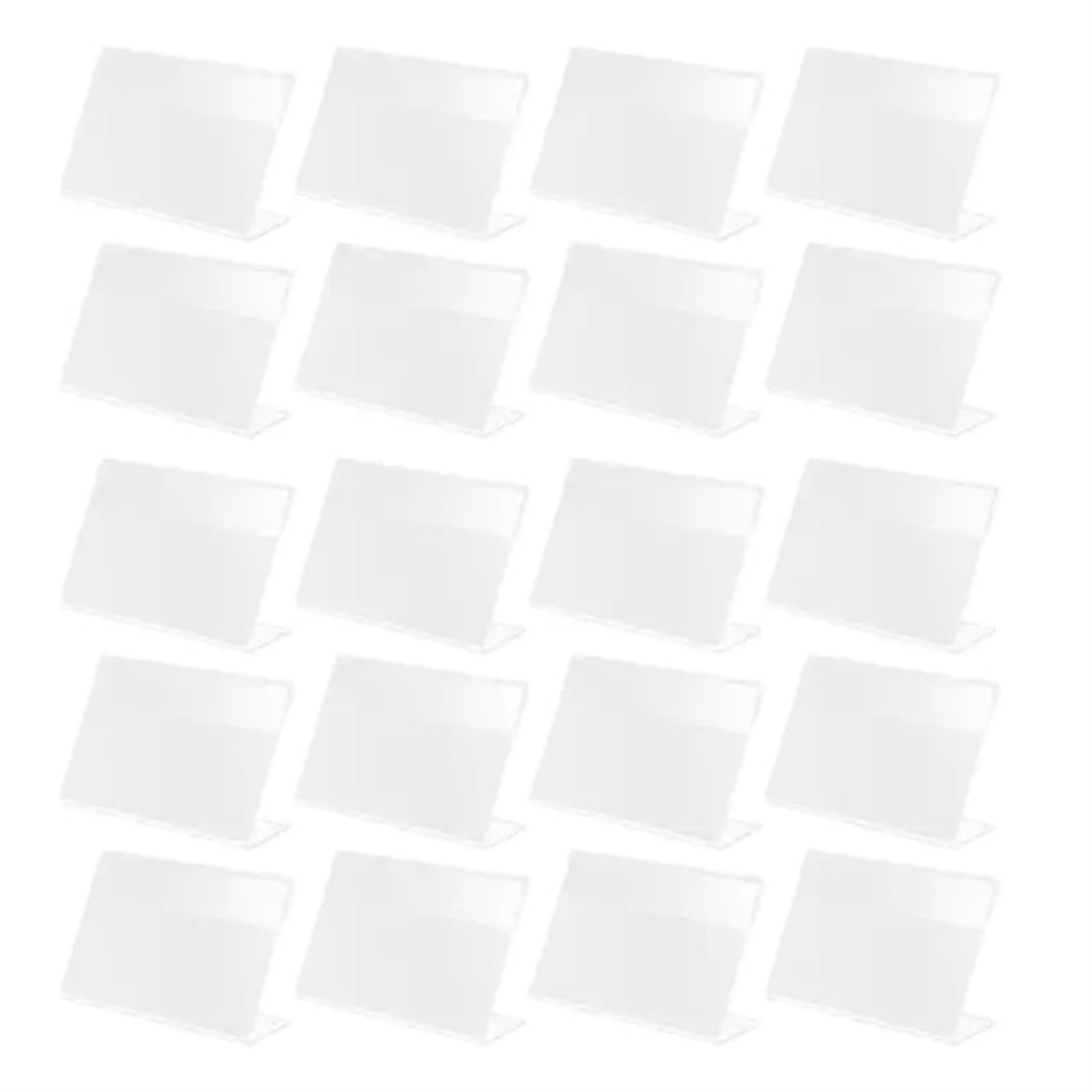 Lot de 20 Porte-étiquettes de Prix Pratiques for Zone de réception, supermarchés(6X4CM)