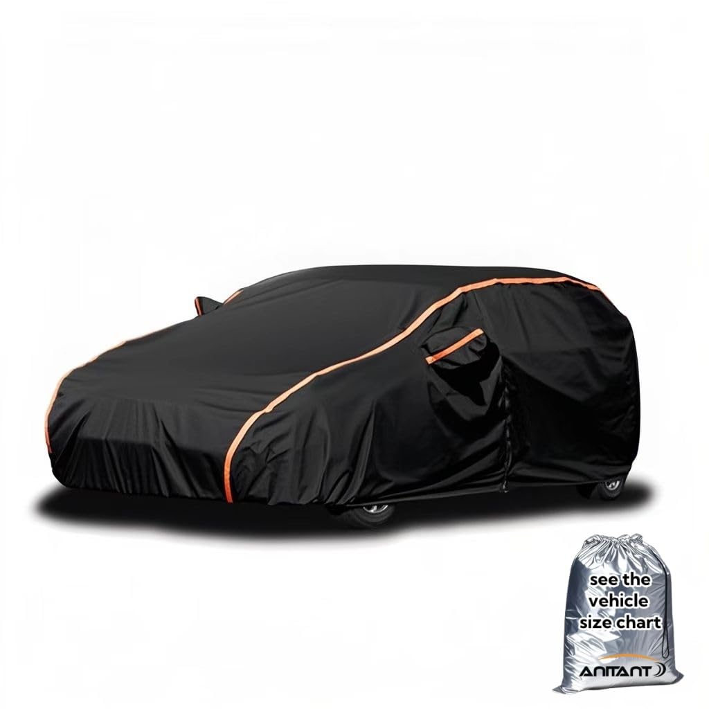 Lightweight Outdoor Hatchback Car Cover UV Rain Snow Protection Full Exterior Cover Waterproof All Weather FIT Hatchback Golf