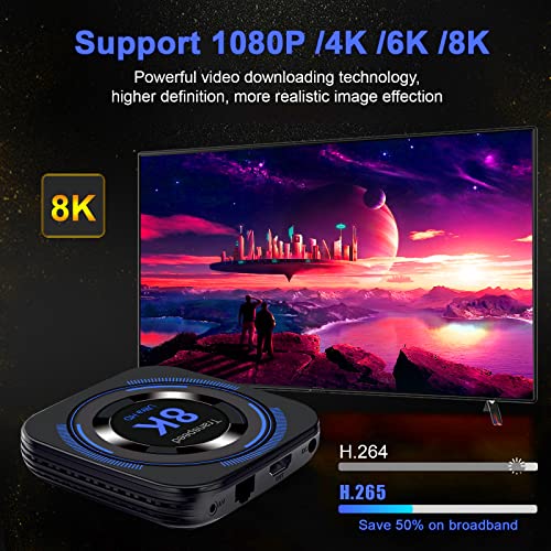 Transpeed 8K-32 Android Tv Box 12.0 4Gb Ram 32Gb Rom Support 8K 6K Dual-Wifi 2.4G 5.8G Android Box H618 Chipset thumb #2