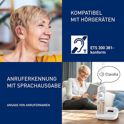 Panasonic KX-TGU432EXW digitales schnurloses Telefon mit Anrufbeantworter, Basisstation & 2 Mobilteile, LCD-Display, Favoriten-Taste… – Ansicht 6