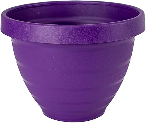 Miniatura 6 de The HC Companies Maceta de anillos de 10 pulgadas con disco de riego automático, maceta de plástico ligera para interiores y exteriores, para