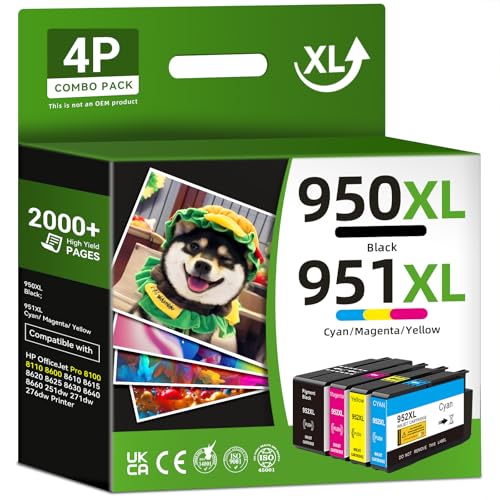 Lotto Cartucce Inchiostro Originali HP 950XL E 951XL - Consegna Gratuita UK - IVA Inclusa