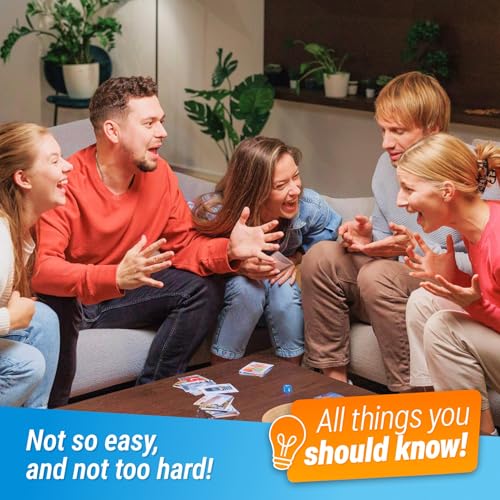 Image of Super Trivia Game for Adults with 1200 Questions - Fun Board Game for Adults - Family Road Trip Travel Game for the Pursuit of Trivial Knowledge