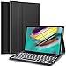 Produktbild IVSO Samsung Galaxy Tab S5e Tastatur Hülle, [QWERTZ Deutsches] Hülle mit 7 Farben LED Beleuchtete Abnehmbare Tastatur Hülle für Samsung Galaxy TAB S5e T720/T725 10.5, Iron