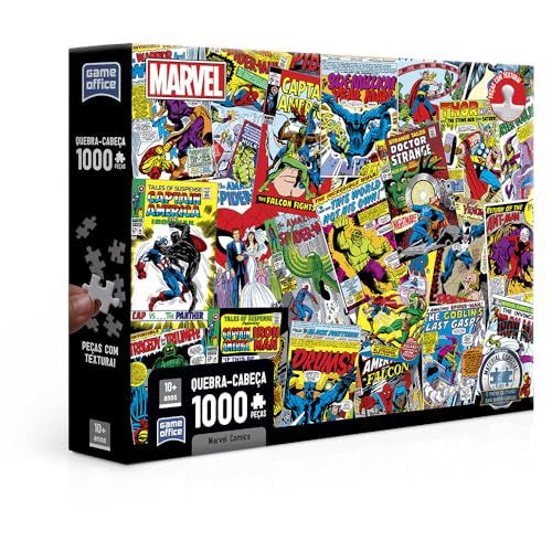 Toyster - Marvel HQs - Quebra-cabeça 1000 Peças - Marvel - Game Office