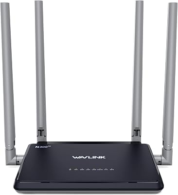 WAVLINK Router WiFi 4G LTE N300 con Chipset Qualcomm – Router Mobile Portatile ad Alta Velocità, 4 Antenne 5dBi, Supporto SIM, Ideale per Casa e Viaggi